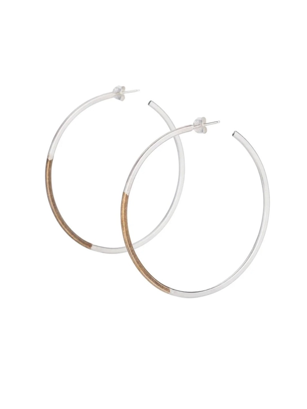 Betsy & Iya ‘Koa’ Brass Hoop Earrings
